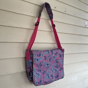 WILDKIN Pink Paisley Boho Cowgirl Horse Pony Kids Messenger Bag 13x10